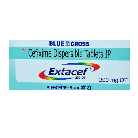 extacef 200 dt tablet 10's
